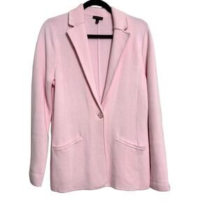 TALBOTS Notched Collar Sweater Blazer Pink Size M